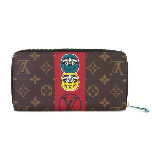 LOUIS VUITTON Accessories - LOUIS VUITTON Monogram Zippy Wallet Long Kansai Yamamoto Kabuki Daruma Brown ...